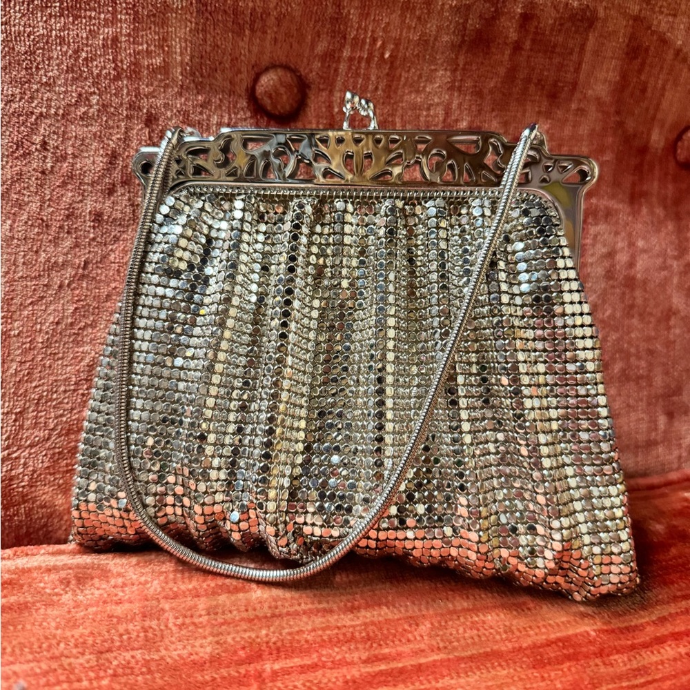 Gorgeous Vintage Whiting & Davis Small Chainmail Evening Purse or Clutch